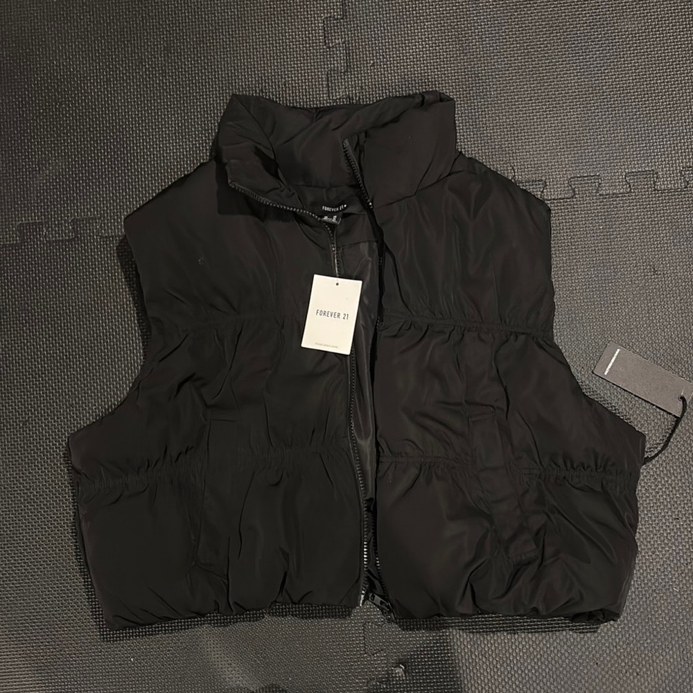 Black Puffer Vest